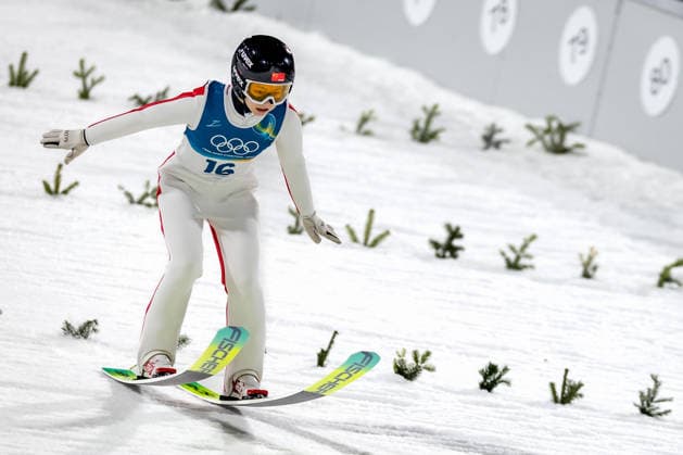 OLYMPICS - Winter Olympic Games, Olympische Spiele, Olympia, OS Milano Cortina 2026 VAL DI FIEMME,ITALY,07.FEB.26 - OLYMPICS, Ski jumping, Skispringen, Ski, nordisch - Winter Olympic Games Milano Cortina 2026, individual, normal hill, women. Image shows Qi Liu (CHN).  GEPAxpictures xMatthiasxTrinkl