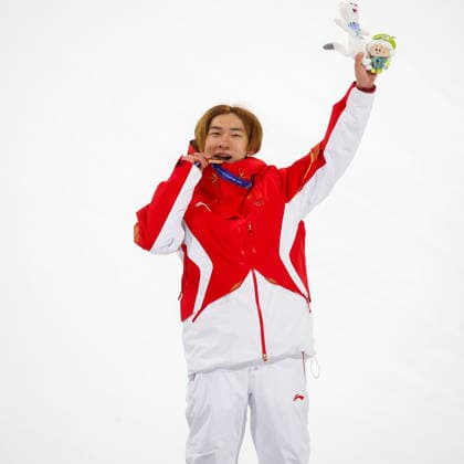 Yiming Su (CHN) during the Plympic Winter games, Winterspiele,Spiele, Summer games Milano-Cortina 2026, Men s Snowboard Big Air Final on february 07, 2026 at Livigno Snow Park Big Air in Livigno, Italy  Copyright: xSergioxBisi IPAxSportx xipa-agency.netx xx IPA_71093791 IPA_Agency_IPA71093791