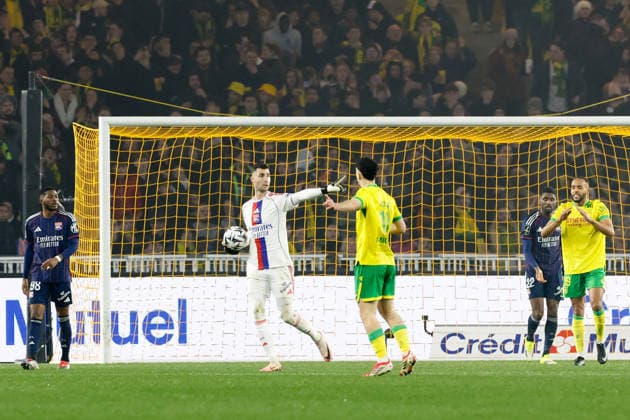 FC Nantes v Olympique Lyonnais - Ligue 1 McDonald s 2025 2026 01 Dominik GREIF (ol) during the Ligue 1 McDonald s match between Nantes and Lyon at Stade de la Beaujoire on February 7, 2026 in Nantes, France. Nantes France  Copyright: xFEPx 776348277