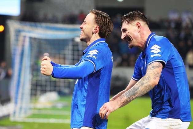 07 02 2026, xtvx, Fußball 2 Bundesliga, SV Darmstadt 98 1 FC Kaiserslautern v l Goal scored, Tor zum 4 0 Luca Marseiler SV Darmstadt 98 Torjubel, Goal celebration, celebrate the goal, celebrates scoring Luca Marseiler SV Darmstadt 98 Matej Maglica SV Darmstadt 98 DFL DFB REGULATIONS PROHIBIT ANY USE OF PHOTOGRAPHS as IMAGE SEQUENCES and or QUASI VIDEO Darmstadt