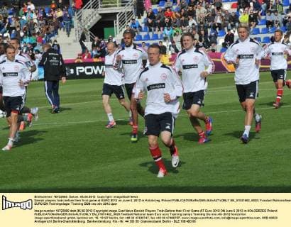 Football, EURO 2012, Training Denmark