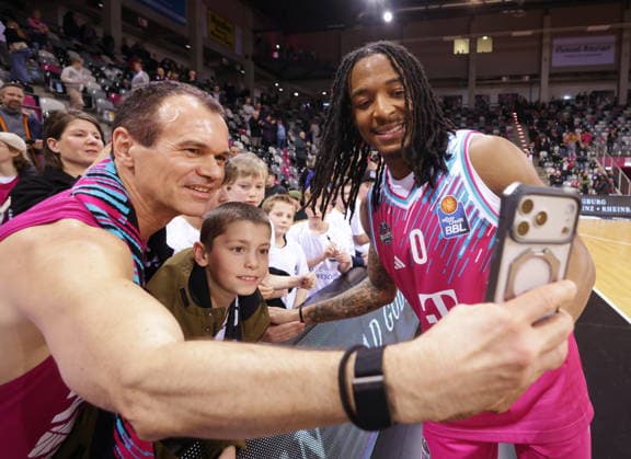 Jalen Finch Telekom Baskets Bonn after victory against Science City Jena 19 Speiltag Saison 2025 26