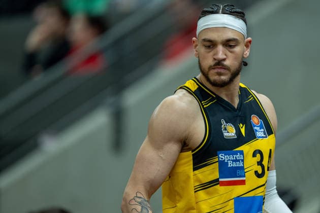 Gavin Schilling MHP RIESEN Ludwigsburg, 34 , GER, MHP Riesen vs BMA365 Bamberg Baskets, Basketball Bundesliga, easycredit BBL, Matchday 19, Season 2025 2026, 07 02 2026, GER, MHP Riesen vs BMA365 Bamberg Baskets, Basketball Bundesliga, easycredit BBL, Matchday 19, Season 2025 2026, 07 02 2026 Ludwigsburg Copyright: xEibner-Pressefoto SaschaxWaltherx EP_EER