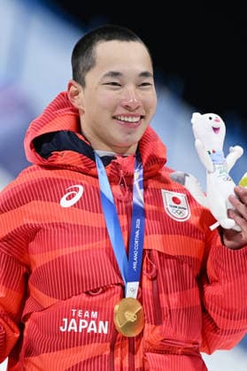 Kira Kimura (JPN), FEBRUARY 7, 2026 - Snowboarding : Men s Big Air Award ceremony during the Milano Cortina 2026 Olympic Winter games, Winterspiele,Spiele, Summer games at Livigno Snow Park in Livigno, Italy.  aflo_318868239