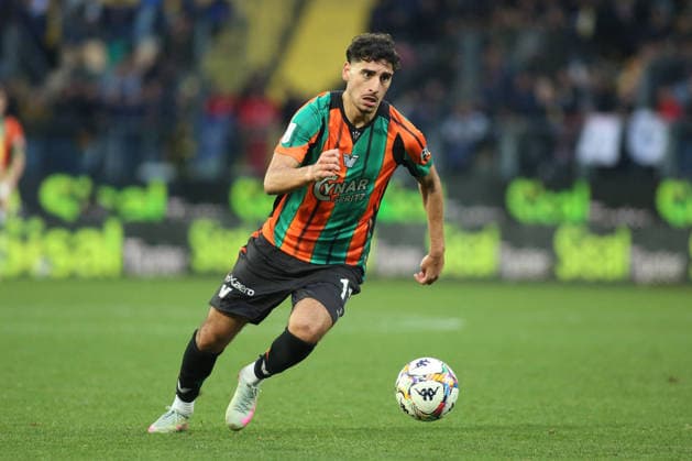 CALCIO - Serie B - Frosinone Calcio vs Venezia FC Marko Farji of F.C. Venezia is in action during the 23th day of the Serie BKT Championship between Frosinone Calcio vs Venezia F.C. , 5 february 2026 at the Benito Stirpe Stadium, Frosinone Italy. Frosinone Italy  Copyright: xIPAxSport ABACAx