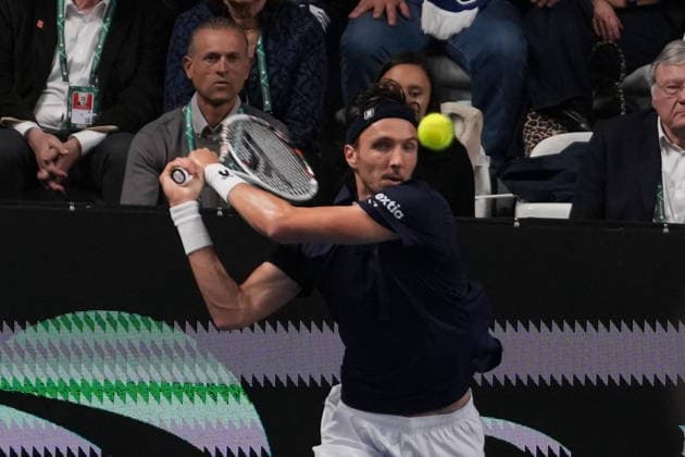 TENNIS - DAVIS CUP 2026 - FRANCE v SLOVAKIA Arthur Rinderknech of French during the Davis Cup 2026, Qualifiers tennis event on 7 February 2026 at Le Chaudron in Le Portel, France - Photo Laurent Lairys Le PortelFrance  Copyright: xLaurentxLairysx