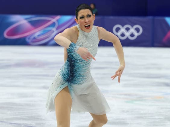 February 7, 2026, Milan, Lombardy, Italy: CHARLENE GUIGNARD of Team Italy perform in the Ice Dance Free Dance in the Figure skating, Eiskunstlauf Team Event at the Milano Cortina 2026 Winter Olympic Games, Olympische Spiele, Olympia, OS Olympics 2026: Milano Cortina: Figure Skating Team Event  - ZUMAc179 20260207_oly_c179_185 Copyright: xMickaelxChavetx