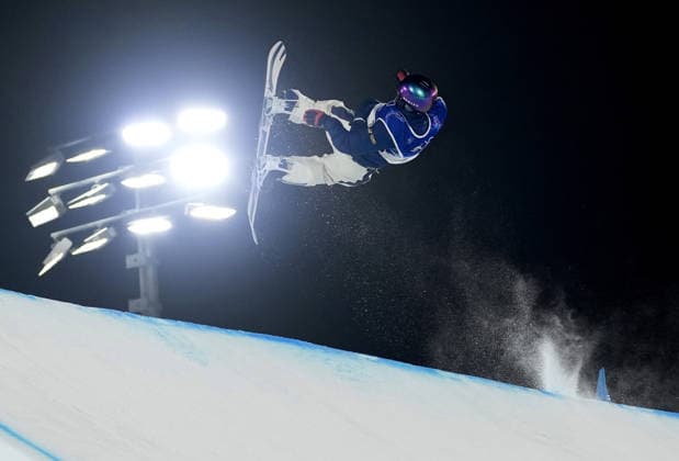 Milan Cortina Olympics: Snowboard Japan s Kira Kimura competes en route to winning the men s snowboard big air gold at the Milan Cortina Olympics at Livigno Snow Park in Livigno, Italy, on Feb. 7, 2026.  A14AA0005254656P