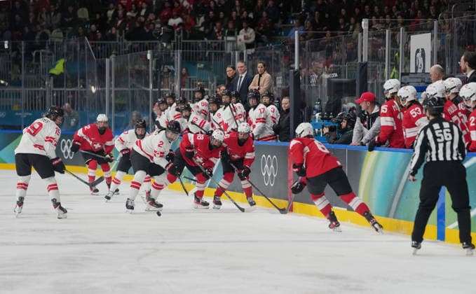 (260208) -- MILAN, Feb. 8, 2026 -- Sophie Jaques of Canada competes during the Ice hockey, Eishockey women s preliminary round group A match between Switzerland and Canada at the Milan-Cortina 2026 Olympic Winter games, Winterspiele,Spiele, Summer games in Milan, Italy, Feb. 7, 2026. ) (MICO2026)ITALY-MILAN-OLYMPIC WINTER GAMES-ICE HOCKEY-WOMEN-PRELIMINARY ROUND-SUI VS CAN TaoxXiyi 