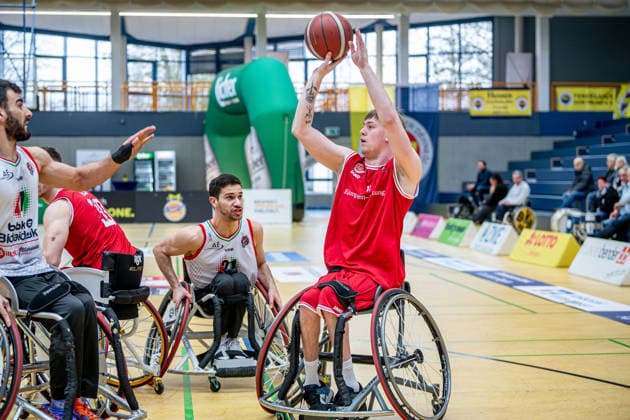 IWBF ChampionsCup RBC Köln 99ers BBK Bidaideak Bilbao, 08 02 26 Jack Long Köln 99ers, 11 , Pablo Lavandeira BBK Bidaideak Bilbao, 21 , Maunuel Lorenzo BBK Bidaideak Bilbao, 7 IWBF ChampionsCup RBC Köln 99ers BBK Bidaideak Bilbao Wetzlar, 08 02 26 Copyright: xBEAUTIFULxSPORTS Roeczeyx