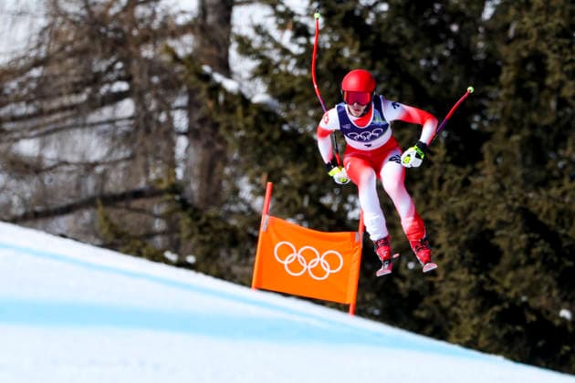 OLYMPICS - Winter Olympic Games, Olympische Spiele, Olympia, OS Milano Cortina 2026 CORTINA D AMPEZZO,ITALY,08.FEB.26 - OLYMPICS, ALPINE SKIING - Winter Olympic Games Milano Cortina 2026, downhill, women. Image shows Malorie Blanc (SUI).  GEPAxpictures xMaticxKlansek