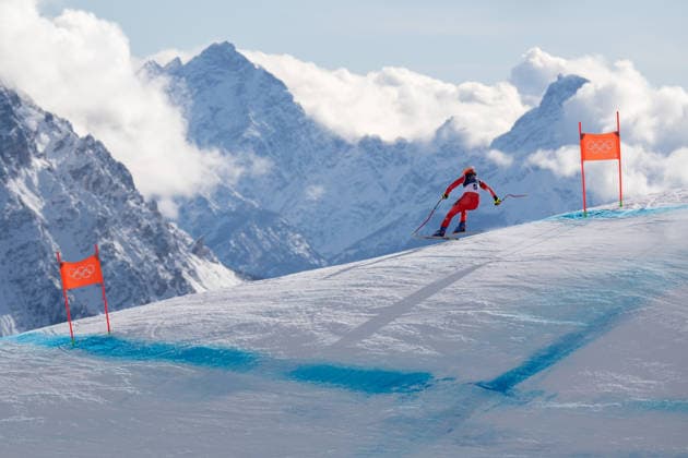 260208 Janine Schmitt of Switzerland competes in women s alpine skiing downhill during day 2 of the 2026 Winter Olympics on February 8, 2026 in Cortina. Photo: Joel Marklund BILDBYRAN kod JM JM0784 bbeng alpint alpine skiing Olympic Games, Olympische Spiele, Olympia, OS olympics winter olympics os ol olympiska spel vinter-os olympiske leker milano cortina 2026 milan cortina 2026 milano cortina 2026 olympic games milano cortina 2026 winter olympic games milano cortina-os milano cortina-ol vinter-ol störtlopp downhill dam *** 260208 Janine Schmitt of Switzerland competes in women s alpine skiing downhill during day 2 of the 2026 Winter Olympics on February 8, 2026 in Cortina Photo Joel Marklund BILDBYRAN kod JM JM0784 bbeng alpint alpine skiing olympic games olympics winter olympics os ol olympiska spel vinter os olympiske leker milano cortina 2026 milan cortina 2026 milano cortina 2026 olympic games milano cortina 2026 winter olympic games milano cortina os milano cortina ol vinter ol störtlopp downhill dam  Copyright: JOELxMARKLUND BB260208JM009