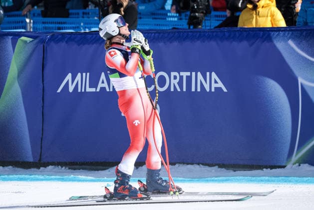 Jasmine Flury (SUI) during the Olympic Winter games, Winterspiele,Spiele, Summer games Milano-Cortina 2026, Alpine Skiing Women s Downhill on February 08, 2026 at Tofane Alpine Skiing Centre in Cortina d Ampezzo, Italy  Copyright: xLucianoxMariaxBisi IPAxSportx xipa-agency.netx xx IPA_71120289 IPA_Agency_IPA71120289