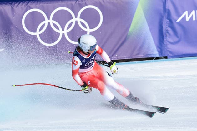 GIOCHI OLIMPICI - Olimpiadi Invernali Milano-Cortina 2026 - Alpine Skiing Women s Downhill Jasmine Flury (SUI) during the Olympic Winter games, Winterspiele,Spiele, Summer games Milano-Cortina 2026, Alpine Skiing Women s Downhill on February 08, 2026 at Tofane Alpine Skiing Centre in Cortina d Ampezzo, Italy Cortina D Ampezzo Italy  Copyright: xIPAxSport ABACAx