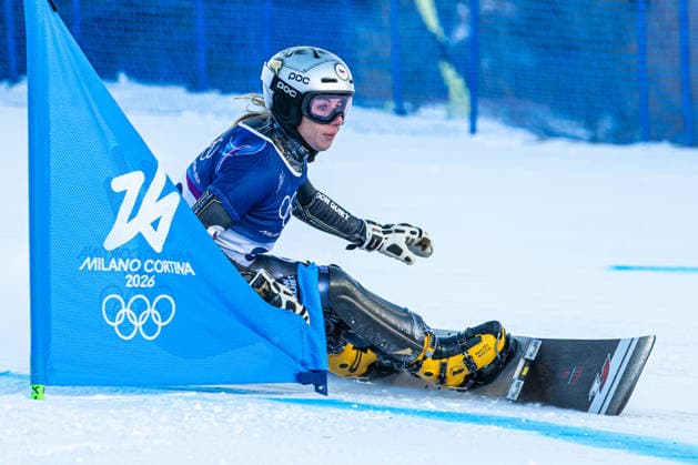 XXV Winter Olympic Games, Olympische Spiele, Olympia, OS Snowboarding - Women s Parallel Giant Slalom,Qualification, February 8, 2026, Livigno. Ester Ledecka from Czechia. (CTKxPhoto DavidxTanecek) CTKPhotoP2026020802209  CTKPhotoP2026020802209