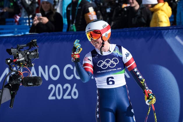 GIOCHI OLIMPICI - Olimpiadi Invernali Milano-Cortina 2026 - Alpine Skiing Women s Downhill Breezy Johnson (USA) during the Olympic Winter games, Winterspiele,Spiele, Summer games Milano-Cortina 2026, Alpine Skiing Women s Downhill on February 08, 2026 at Tofane Alpine Skiing Centre in Cortina d Ampezzo, Italy Cortina D Ampezzo Italy  Copyright: xIPAxSport ABACAx
