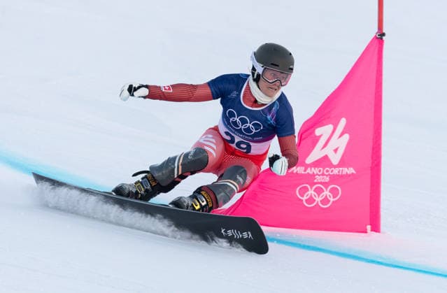 OLYMPICS - Winter Olympic Games, Olympische Spiele, Olympia, OS Milano Cortina 2026 LIVIGNO,ITALY,08.FEB.26 - OLYMPICS, SNOWBOARD - Winter Olympic Games Milano Cortina 2026, Parallel Giant Slalom, Julie Zogg (SUI). qualification, women, men. Image shows  GEPAxpictures xWolfgangxGrebien