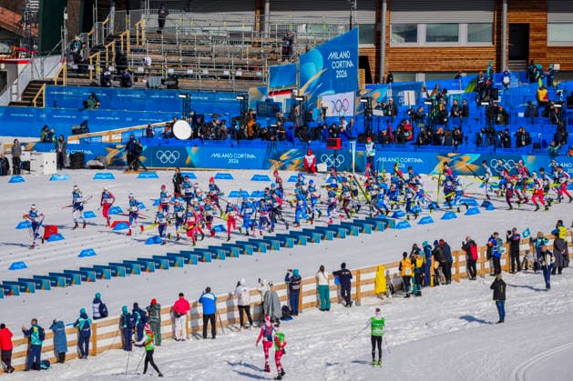 Winter Olympics in Milan Cortina 2026 Val di Fiemme, Italy 20260208. Cross-country 20 km Skiathlon for men at Lago di Tesero during the Winter Olympics in Milano Cortina 2026. Photo: Lise Aserud NTB Val di Fiemme Italy EDITORIAL USE ONLY. RESTRICTED USE FOR BETTING COMPANIES Ref:_SPOiSHmEDmI0wU.jpg *** Winter Olympics in Milan Cortina 2026 Val di Fiemme, Italy 20260208 Cross country 20 km Skiathlon for men at Lago di Tesero during the Winter Olympics in Milano Cortina 2026 Photo Lise Aserud NTB Val di Fiemme Italy EDITORIAL USE ONLY RESTRICTED USE FOR BETTING COMPANIES  Copyright: xLisexAserudx xNTBx