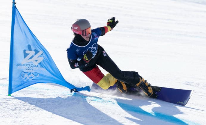 OLYMPICS - Winter Olympic Games, Olympische Spiele, Olympia, OS Milano Cortina 2026 LIVIGNO,ITALY,08.FEB.26 - OLYMPICS, SNOWBOARD - Winter Olympic Games Milano Cortina 2026, Parallel Giant Slalom, Cheyenne Loch (GER). qualification, women, men. Image shows  GEPAxpictures xWolfgangxGrebien