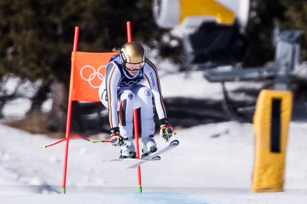 CORTINA, ITALY - FEBRUARY 8: Emma Aicher (Germany) during the Alpine Skiing Women™s Downhill at the Milano Cortina 2026 Olympics at Tofane Alpine Skiing Centre on day 3 of the Milano Cortina 2026 Olympics on February 8, 2026 in Cortina, Italy. Editorial use only. Venezia Italy Copyright: xSteffiexWunderlx