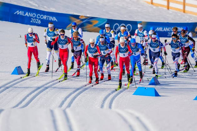 Winter Olympics in Milan Cortina 2026 Val di Fiemme, Italy 20260208. Martin Lowstrom Nyenget from Norway, Mattis Stenshagen from Norway, Harald ostberg Amundsen from Norway and Johannes Hosflot Klaebo from Norway during the men s cross-country 20 km Skiathlon at Lago di Tesero during the Winter Olympics in Milano Cortina 2026. Photo: Lise Aserud NTB Val di Fiemme Italy EDITORIAL USE ONLY. RESTRICTED USE FOR BETTING COMPANIES Ref:_SPOMOkiWhxWG2M.jpg *** Winter Olympics in Milan Cortina 2026 Val di Fiemme, Italy 20260208 Martin Lowstrom Nyenget from Norway, Mattis Stenshagen from Norway, Harald ostberg Amundsen from Norway and Johannes Hosflot Klaebo from Norway during the men s cross country 20 km Skiathlon at Lago di Tesero during the Winter Olympics in Milano Cortina 2026 Photo Lise Aserud NTB Val di Fiemme Italy EDITORIAL USE ONLY RESTRICTED USE FOR BETTING COMPANIES  Copyright: xLisexAserudx xNTBx