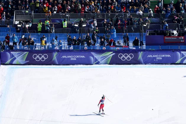 OLYMPICS - Winter Olympic Games, Olympische Spiele, Olympia, OS Milano Cortina 2026 CORTINA D AMPEZZO,ITALY,08.FEB.26 - OLYMPICS, ALPINE SKIING - Winter Olympic Games Milano Cortina 2026, downhill, women. Image shows Nina Ortlieb (AUT).  GEPAxpictures xMaticxKlansek