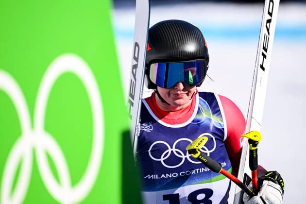 OLYMPICS - Winter Olympic Games, Olympische Spiele, Olympia, OS Milano Cortina 2026 CORTINA D AMPEZZO,ITALY,08.FEB.26 - OLYMPICS, ALPINE SKIING - Winter Olympic Games Milano Cortina 2026, downhill, women. Image shows Nina Ortlieb (AUT).  GEPAxpictures xAlexanderxSolc