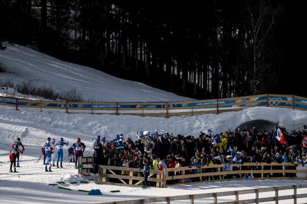 260208 Fans the men s 20 km cross-country skiing skiathlon during day 2 of the 2026 Winter Olympics on February 8, 2026 in Val di Fiemme. Photo: Maxim Thore BILDBYRAN kod MT MT0964 skidor cross-country skiing langrenn Olympic Games, Olympische Spiele, Olympia, OS olympics winter olympics os ol olympiska spel vinter-os olympiske leker milano cortina 2026 milan cortina 2026 milano cortina 2026 olympic games milano cortina 2026 winter olympic games milano cortina-os milano cortina-ol vinter-ol 2 bbeng herr skiathlon publik *** 260208 Fans the men s 20 km cross country skiing skiathlon during day 2 of the 2026 Winter Olympics on February 8, 2026 in Val di Fiemme Photo Maxim Thore BILDBYRAN kod MT MT0964 skidor cross country skiing langrenn olympic games olympics winter olympics os ol olympiska spel vinter os olympiske leker milano cortina 2026 milan cortina 2026 milano cortina 2026 olympic games milano cortina 2026 winter olympic games milano cortina os milano cortina ol vinter ol 2 bbeng herr skiathlon publik  Copyright: MAXIMxTHORE BB260208MT009