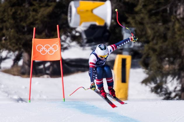 CORTINA, ITALY - FEBRUARY 8: Breezy Johnson (USA) during the Alpine Skiing Women™s Downhill at the Milano Cortina 2026 Olympics at Tofane Alpine Skiing Centre on day 3 of the Milano Cortina 2026 Olympics on February 8, 2026 in Cortina, Italy. Editorial use only. Venezia Italy Copyright: xSteffiexWunderlx