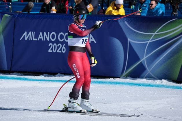 Nina Ortlieb (AUT) during the Olympic Winter games, Winterspiele,Spiele, Summer games Milano-Cortina 2026, Alpine Skiing Women s Downhill on February 08, 2026 at Tofane Alpine Skiing Centre in Cortina d Ampezzo, Italy  Copyright: xLucianoxMariaxBisi IPAxSportx xipa-agency.netx xx IPA_71123119 IPA_Agency_IPA71123119