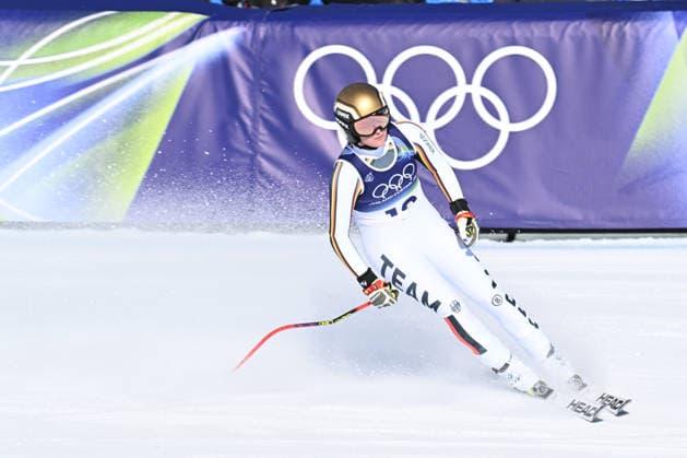 February 8, 2026, Cortina, Veneto, Italy: Aicher Emma from Germany during the Winter Olympic Games, Olympische Spiele, Olympia, OS Milano Cortina 2026, in Tofane Alpine Skiing Centre , on February 8 2026, in Cortina, Italy Cortina Italy - ZUMAm345 20260208_oly_m345_008 Copyright: xFedericoxManonix