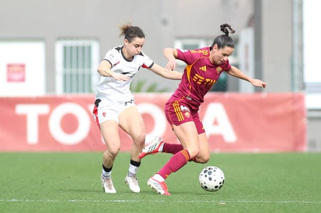 Players of A.C. Milan Femminile is in action during the Serie A Women Athora 13th day between A.S. Roma Femminile vs A.C. Milan S.P.A. , 08 February 2026 at the Tre Fontane Stadium, Roma Italy.  Copyright: xMatteoxCassoni IPAxSportx xipa-agency.netx xx IPA_71124246 IPA_Agency_IPA71124246
