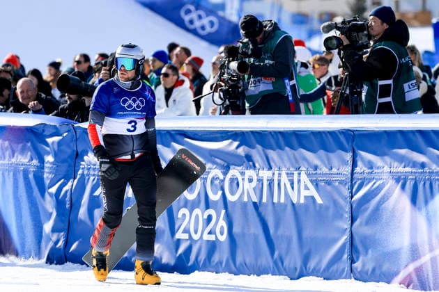 OLYMPICS - Winter Olympic Games, Olympische Spiele, Olympia, OS Milano Cortina 2026 LIVIGNO,ITALY,08.FEB.26 - OLYMPICS, SNOWBOARD - Winter Olympic Games Milano Cortina 2026, Parallel Giant Slalom, final, women, men. Image shows Benjamin Karl (AUT).  GEPAxpictures xWolfgangxGrebien