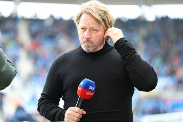 08.02.2026, xrekx, Fussball 2.Bundesliga, Karlsruher SC - Fortuna Duesseldorf v.l. Sven Mislintat Sportvorstand (Fortuna Duesseldorf) bei SKY (DFL DFB REGULATIONS PROHIBIT ANY USE OF PHOTOGRAPHS as IMAGE SEQUENCES and or QUASI-VIDEO) Karlsruhe *** 08 02 2026, xrekx, Fußball 2 Bundesliga, Karlsruher SC Fortuna Duesseldorf v l Sven Mislintat Sportvorstand Fortuna Duesseldorf bei SKY DFL DFB REGULATIONS PROHIBIT ANY USE OF PHOTOGRAPHS as IMAGE SEQUENCES and or QUASI VIDEO Karlsruhe