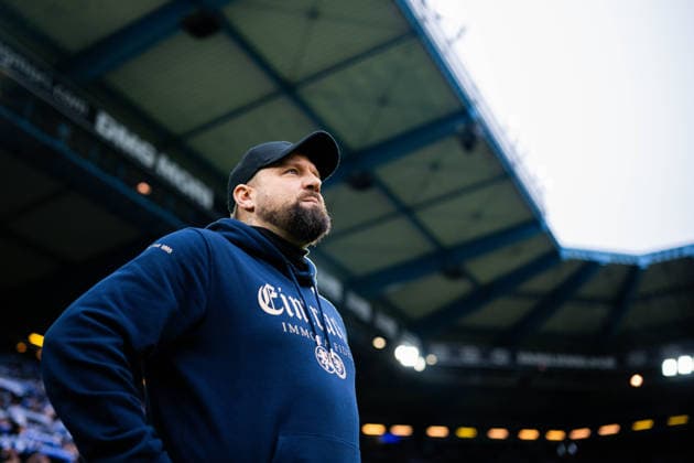 08 02 2026 Soccer, 2025 2026, 2 Bundesliga, 21 Matchday, DSC Arminia Bielefeld Eintracht Braunschweig Heiner Backhaus Coach Braunschweig DFL REGULATIONS PROHIBIT ANY USE OF PHOTOGRAPHS AS IMAGE SEQUENCES AND OR QUASI VIDEO