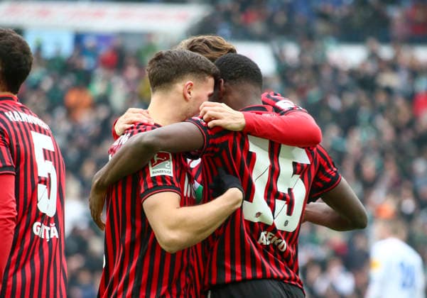 Germany Soccer 2 Bundesliga 2025 26, 21 Matchday Hannover 96 vs Holstein Kiel Heinz von Heiden Arena Stadion Hannover Goal celebration Benjamin Källman Benjamin Kallman Hannover 96, 9 NoÃ l AsÃ ko Noel Aseko Hannover 96, 15 Enzo Leopold Hannover 96, 8 Hannover Copyright: xAymanxAlahmedx