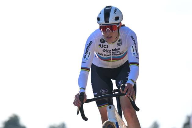 Dutch Lucinda Brand pictured in action during the women s Elite race of the Krawatencross cyclocross in Lille, the seventh stage (out of 8) in the X2O Badkamers Trofee competition, on Sunday 08 February 2026. DAVIDxPINTENS  x161946288x