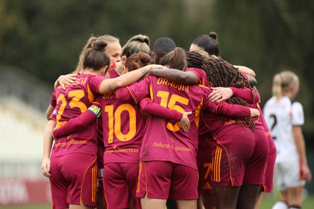Valentina Bergamaschi scores the goal for 1-0 during of A.S. Roma Femminile the Serie A Women Athora 13th day between A.S. Roma Femminile vs A.C. Milan S.P.A. , 08 February 2026 at the Tre Fontane Stadium, Roma Italy.  Copyright: xMatteoxCassoni IPAxSportx xipa-agency.netx xx IPA_71126075 IPA_Agency_IPA71126075