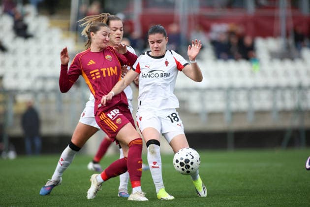 Football, England, Women, AS Rom - AC Mailand