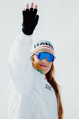 OLYMPICS - Winter Olympic Games, Olympische Spiele, Olympia, OS Milano Cortina 2026 CORTINA D AMPEZZO,ITALY,08.FEB.26 - OLYMPICS, ALPINE SKIING - Winter Olympic Games Milano Cortina 2026,, downhill, women. Image shows the rejoicing of Sofia Goggia (ITA).  GEPAxpictures xAlexanderxSolc