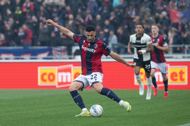 Foto IPP Damiano Fiorentini Bologna 08 02 2026 Calcio Campionato serie A 2025-2026 partita: Bologna-Parma nella foto: Charalampos Lykogiannis Italy Photo Press World Copyright italy ITALY  Copyright: xR4924_italyphotopressx