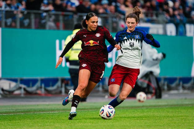 Football, Women, 2nd BL, Hamburger SV - RB Leipzig