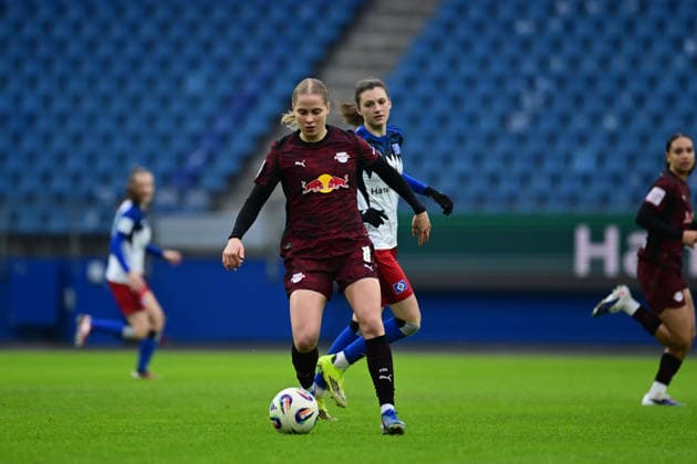 Soccer I Women I Season 2025 2026 I Bundesliga I 17 Matchday I Hamburger SV RB Leipzig I 08 02 2026 Emilia Asgeirsdottir 8, RB Leipzig Hamburg Volkspark, Volksparkstadion, Stadium, Volkspark Stadion Hamburg Germany Copyright: xLobeca FelixxSchlikisx