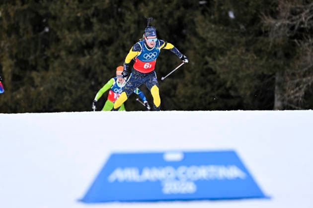 ANTERSELVA, ITALY 20260208 Sweden s Sebastian Samuelsson during the mixed relay 4x6 km in biathlon during the Winter Olympics in Anterselva, Italy. ANTERSELVA ITALY x10050x *** ANTERSELVA, ITALY 20260208 Swedens Sebastian Samuelsson during the mixed relay 4x6 km in biathlon during the Winter Olympics in Anterselva, Italy ANTERSELVA ITALY x10050x  Copyright: xPontusxLundahl TTx 2026 OLYMPICS BIKASTING