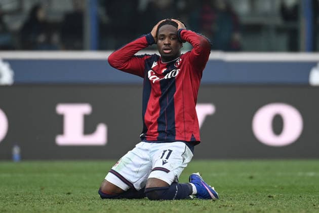 Rowe Jonathan (Bologna Fc) disappointed after a good chance during Bologna FC vs Parma Calcio, Italian soccer Serie A match in Bologna, Italy, February 08 2026  Copyright: xGianlucaxRicci IPAxSportx xipa-agency.netx xx IPA_71127340 IPA_Agency_IPA71127340