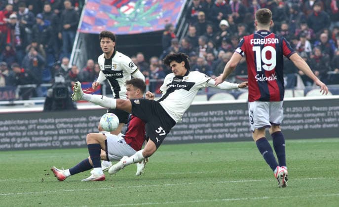Foto IPP Albano Angilletta Bologna 08 02 2026 Calcio Campionato di serie A 2025 2026 Bologna - Parma nella foto: Mariano Emir Troilo Italy Photo Press World Copyright italy ITALY  Copyright: xR4924_italyphotopressx