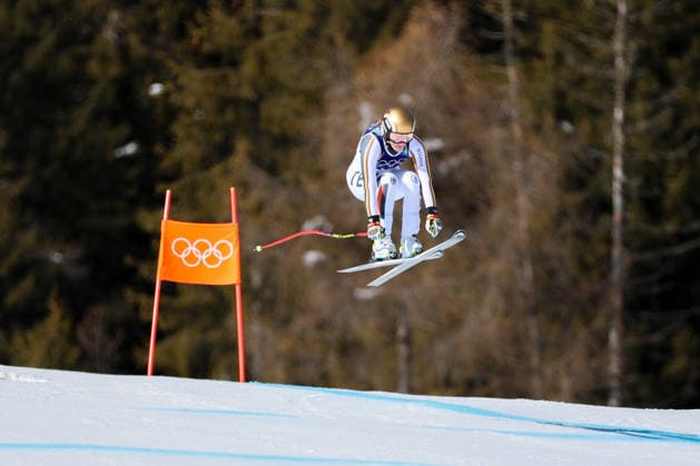 Olympische Winterspiele Milano Cortina 2026 Ski Alpin Abfahrt Frauen am 08.02.2026 im Tofane Alpine Skiing Centre in Cortina d™Ampezzo Emma Aicher ( Deutschland ) gewinnt die Silber Medaille *** Olympic Winter Games Milano Cortina 2026 Alpine Skiing Downhill Women on 08 02 2026 at the Tofane Alpine Skiing Center in Cortina d™Ampezzo Emma Aicher Germany wins the silver medal xMSx