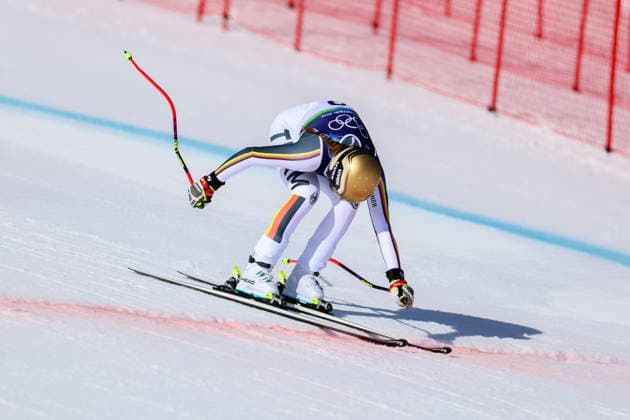 Olympische Winterspiele Milano Cortina 2026 Ski Alpin Abfahrt Frauen am 08.02.2026 im Tofane Alpine Skiing Centre in Cortina d™Ampezzo Emma Aicher ( Deutschland ) gewinnt die Silber Medaille *** Olympic Winter Games Milano Cortina 2026 Alpine Skiing Downhill Women on 08 02 2026 at the Tofane Alpine Skiing Center in Cortina d™Ampezzo Emma Aicher Germany wins the silver medal xMSx