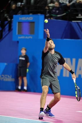 TENNIS : Finale Open Occitanie ATP, Tennis Herren 250 - 08 02 2026 Theo ARRIBAGE (FRA) lors de la finale doubles du tournoi Open Occitanie ATP 250 a la Sud de France Arena de Montpellier, le 8 fevrier 2026. MontpellierFrance  Copyright: xValentinaxClaretx