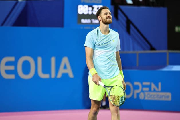 TENNIS : Finale Open Occitanie ATP, Tennis Herren 250 - 08 02 2026 Albano OLIVETTI (FRA) lors de la finale doubles du tournoi Open Occitanie ATP 250 a la Sud de France Arena de Montpellier, le 8 fevrier 2026. MontpellierFrance  Copyright: xValentinaxClaretx